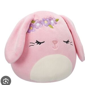 Squishmallows 5” Bop the Pink Bunny with Closed Eyes - Easter